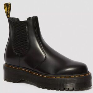 Doc Marten Smooth Leather Platform Chelsea Boots